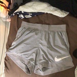 High waisted Nike shorts
